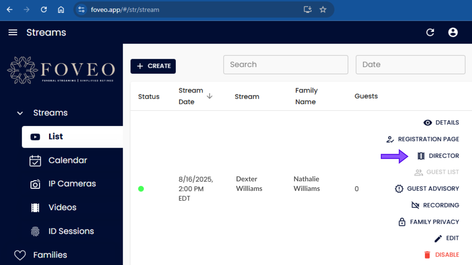 Streams -- List View  Director.png